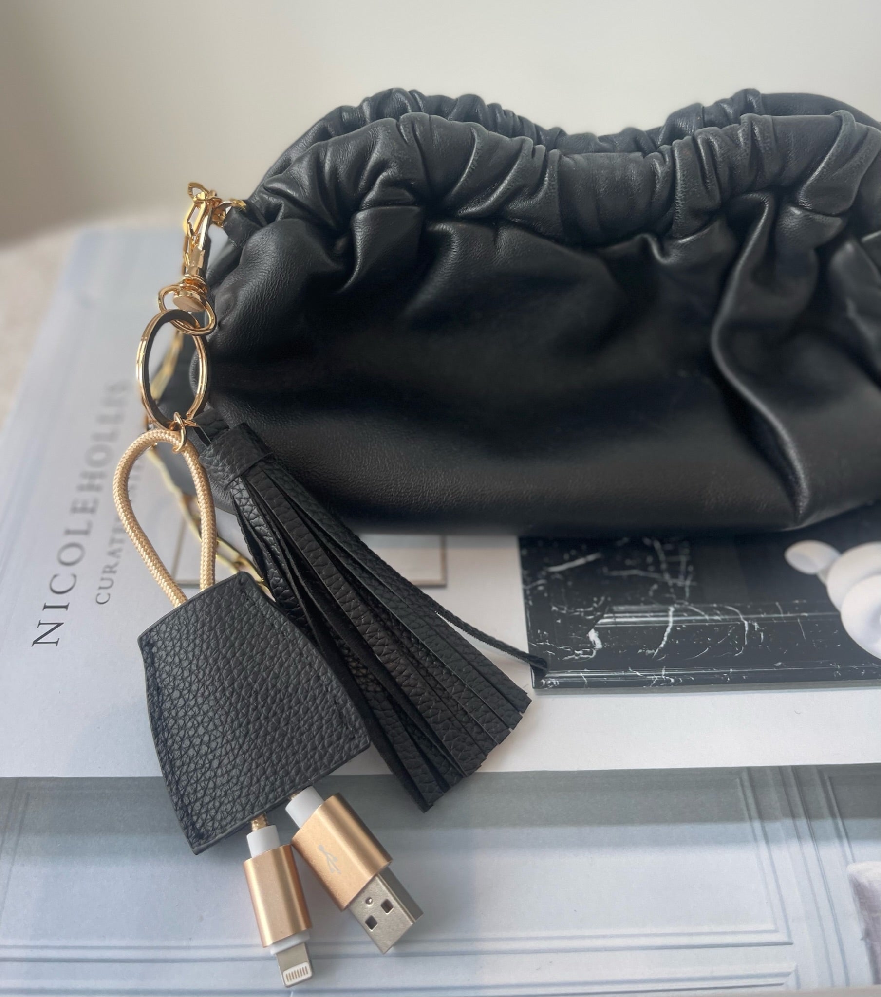making this: leather tassel keychain – almost makes perfect